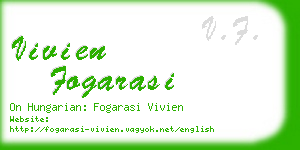 vivien fogarasi business card